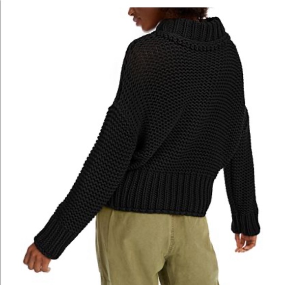NWOT FREE PEOPLE SWEATER BLACK - Picture 2 of 6